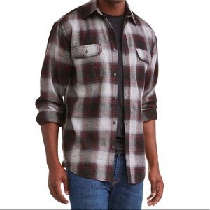 ⭐️ 2/$20 Burgundy Flannel
